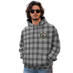 Clan Glen Tartan Men Hoodie Crest And Plaid Basic Style