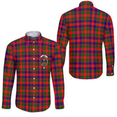 Clan Gow Tartan Long Sleeve Button Shirt Crest And Plaid Basic Style