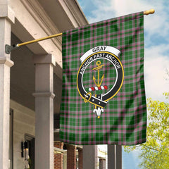Clan Gray Tartan Garden Flag Crest And Plaid Basic Style
