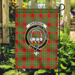 Clan Grierson Tartan Garden Flag Crest And Plaid Basic Style