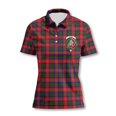 Clan Haig Tartan Women Polo Shirt Crest And Plaid Basic Style
