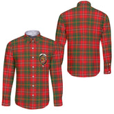 Clan Hay Tartan Long Sleeve Button Shirt Crest And Plaid Basic Style
