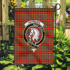 Clan Hepburn Tartan Garden Flag Crest And Plaid Basic Style