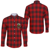 Clan Hogg Tartan Long Sleeve Button Shirt Crest And Plaid Basic Style