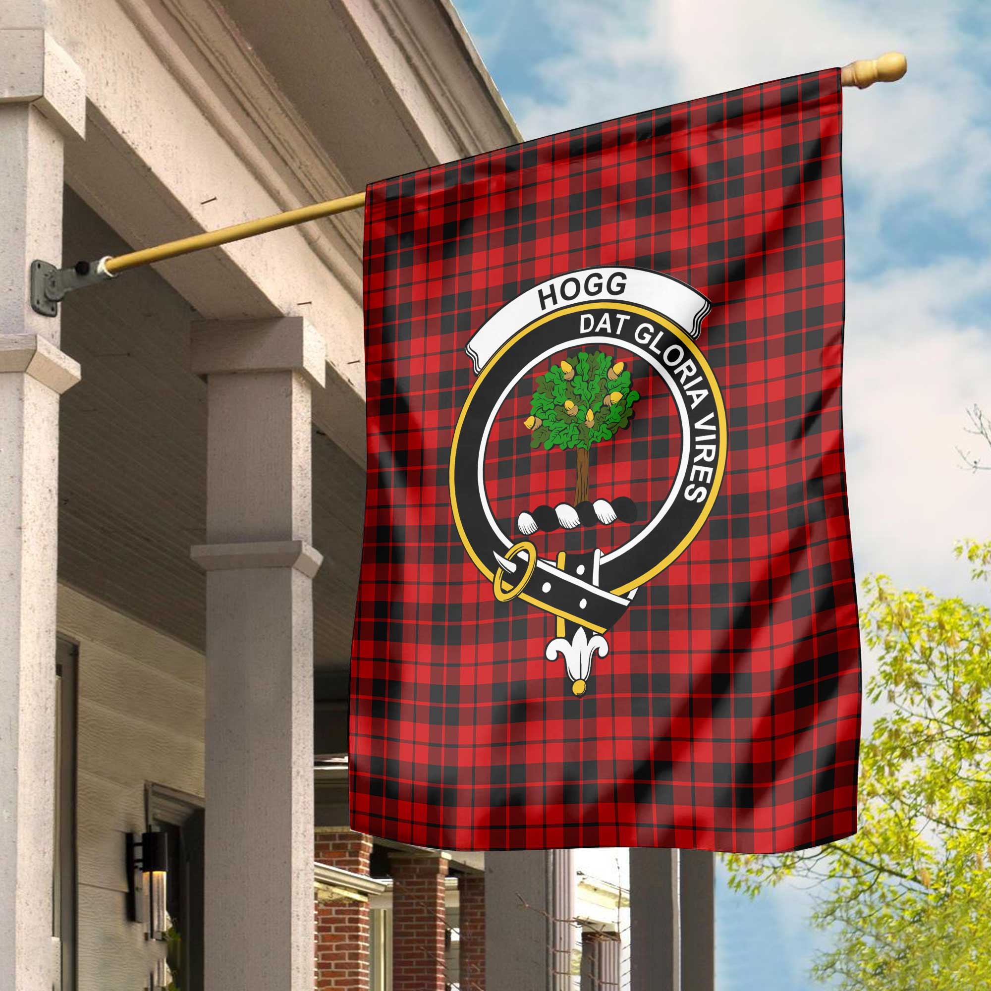 Clan Hogg Or Hog Tartan Garden Flag Crest And Plaid Basic Style