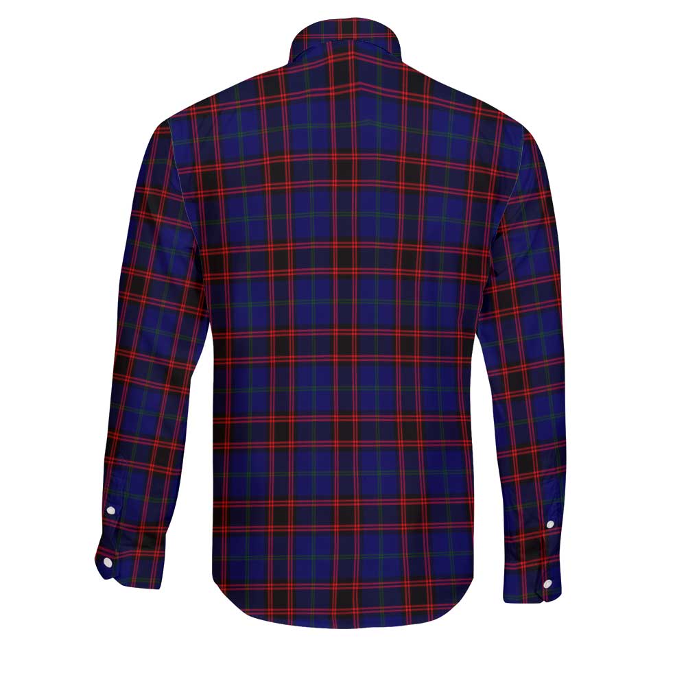Clan Home Tartan Long Sleeve Button Shirt Crest And Plaid Basic Style