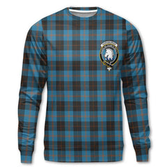 Clan Horsburgh Tartan Men Sweatshirt Crest And Plaid Basic Style