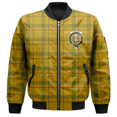 Clan Houston Tartan Women Bomber Jacket Crest And Plaid Basic Style