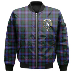 Clan Hunter Tartan Men Bomber Jacket Crest And Plaid Basic Style