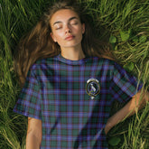 Clan Hunter Tartan Women T Shirt Crest And Plaid Basic Style