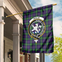 Clan Inglis Tartan Garden Flag Crest And Plaid Basic Style