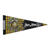 Clan Jardine Tartan Felt Pennant Crest And Plaid Basic Style