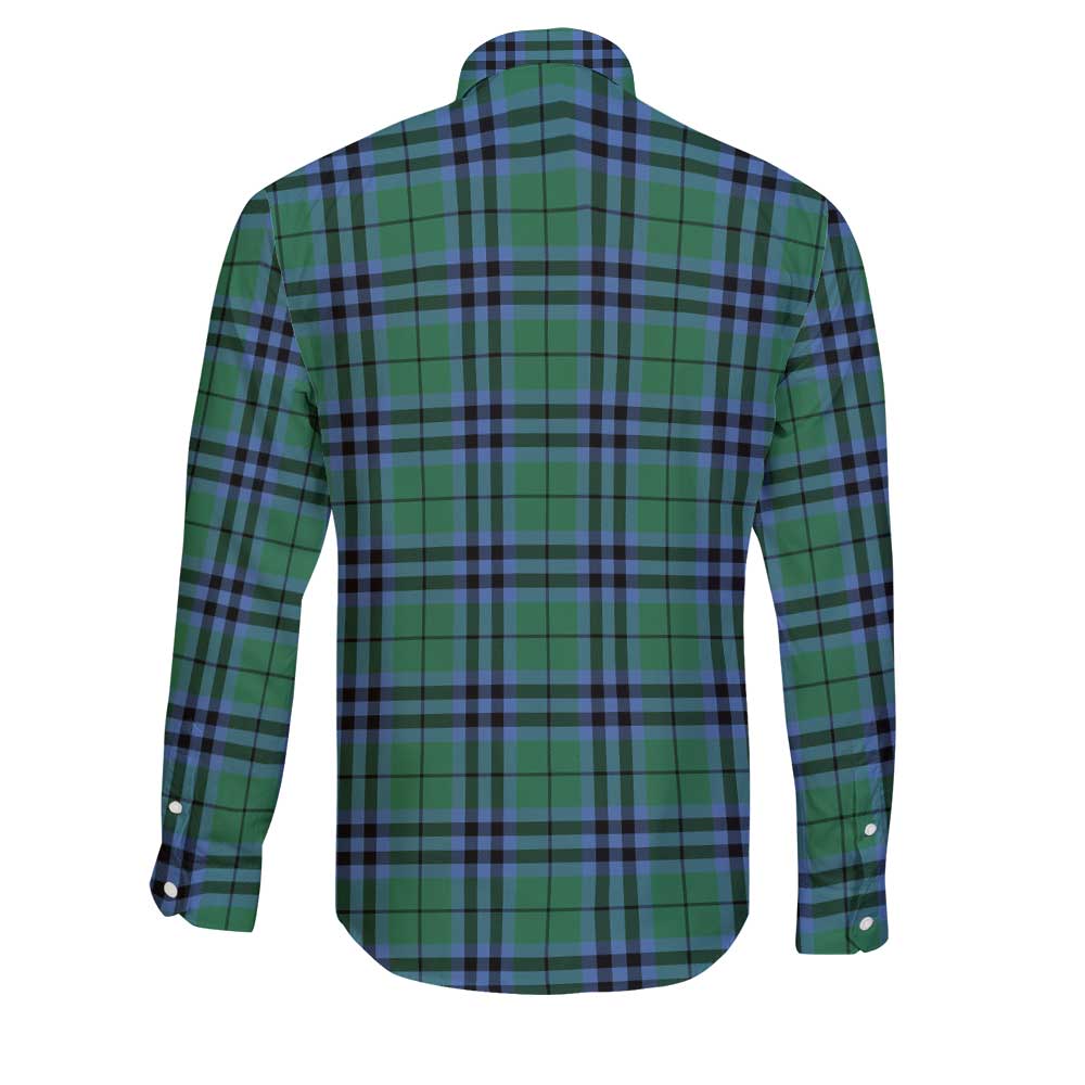 Clan Keith Tartan Long Sleeve Button Shirt Crest And Plaid Basic Style