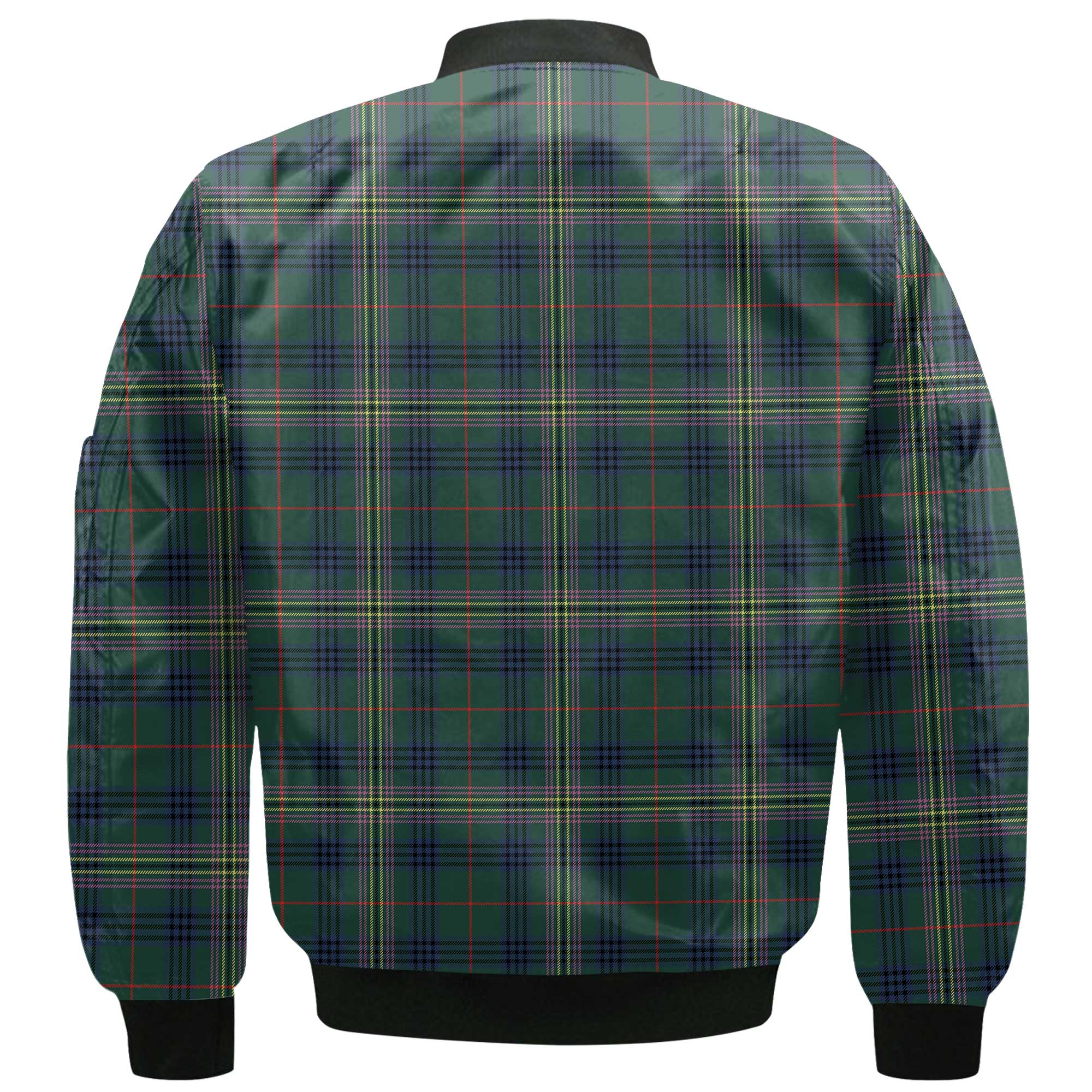 Clan Kennedy Tartan Men Bomber Jacket Crest And Plaid Basic Style