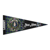 Clan Lamont Tartan Felt Pennant Crest And Plaid Basic Style