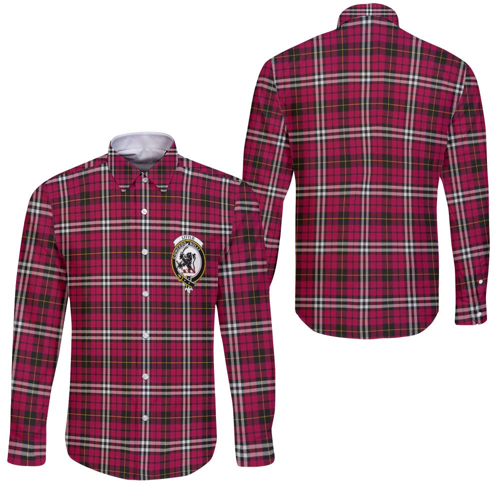Clan Little Tartan Long Sleeve Button Shirt Crest And Plaid Basic Style