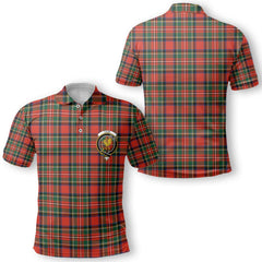 Clan Lyle Tartan Men Polo Shirt Crest And Plaid Basic Style