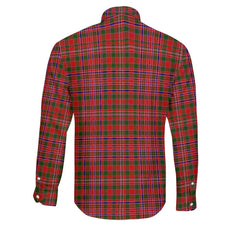 Clan Macalister Tartan Long Sleeve Button Shirt Crest And Plaid Basic Style