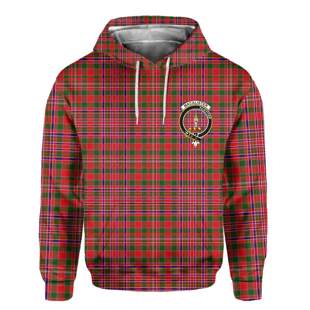 Clan Macalister Tartan Women Hoodie Crest And Plaid Basic Style