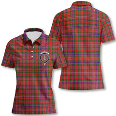 Clan Macalister Tartan Women Polo Shirt Crest And Plaid Basic Style