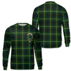 Clan Macarthur Tartan Men Sweatshirt Crest And Plaid Basic Style