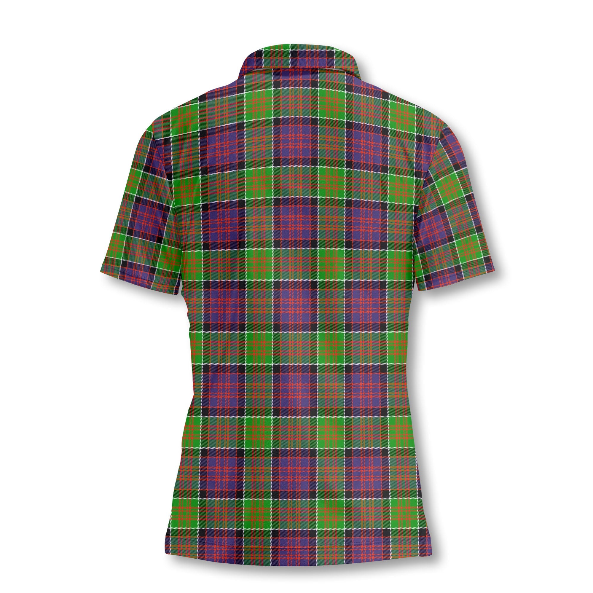 Clan Macdonald Donald Tartan Women Polo Shirt Crest And Plaid Basic Style