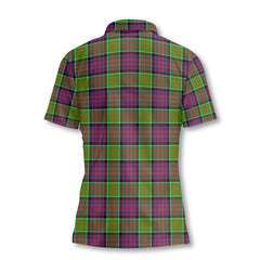 Clan Macdonald Donald Tartan Women Polo Shirt Crest And Plaid Basic Style