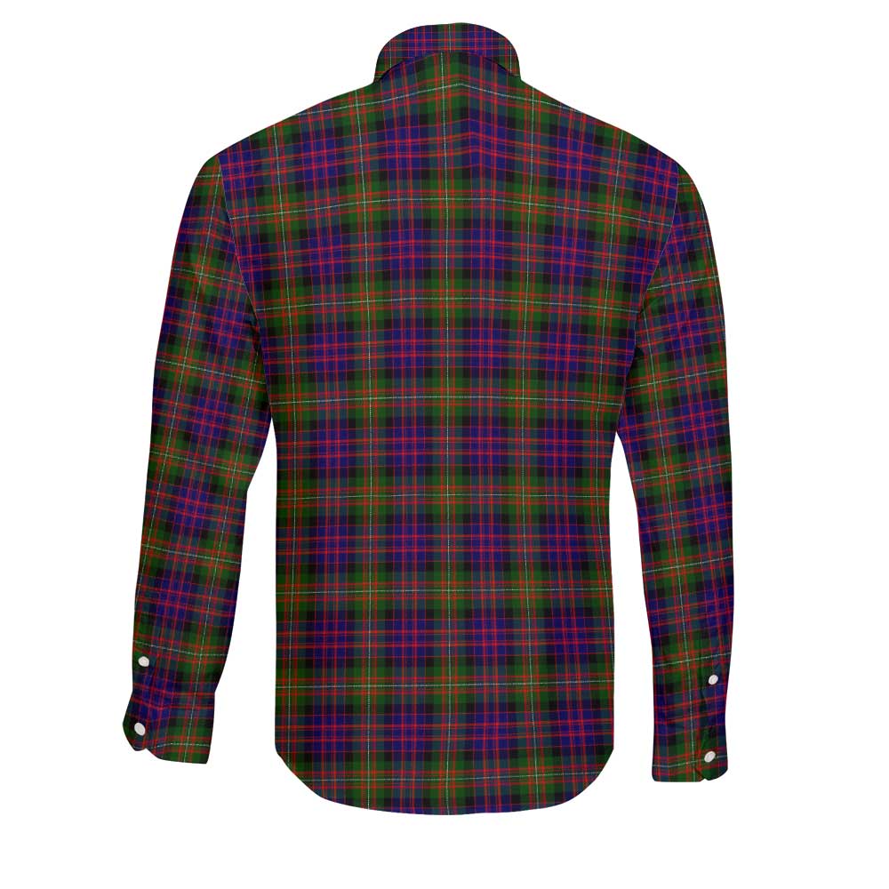 Clan Macdonell Of Glengarry Tartan Long Sleeve Button Shirt Crest And Plaid Basic Style
