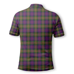 Clan Macdonell Of Glengarry Tartan Men Polo Shirt Crest And Plaid Basic Style