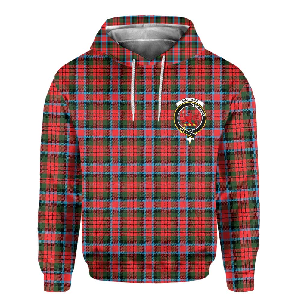 Clan Macduff Tartan Men Hoodie Crest And Plaid Basic Style