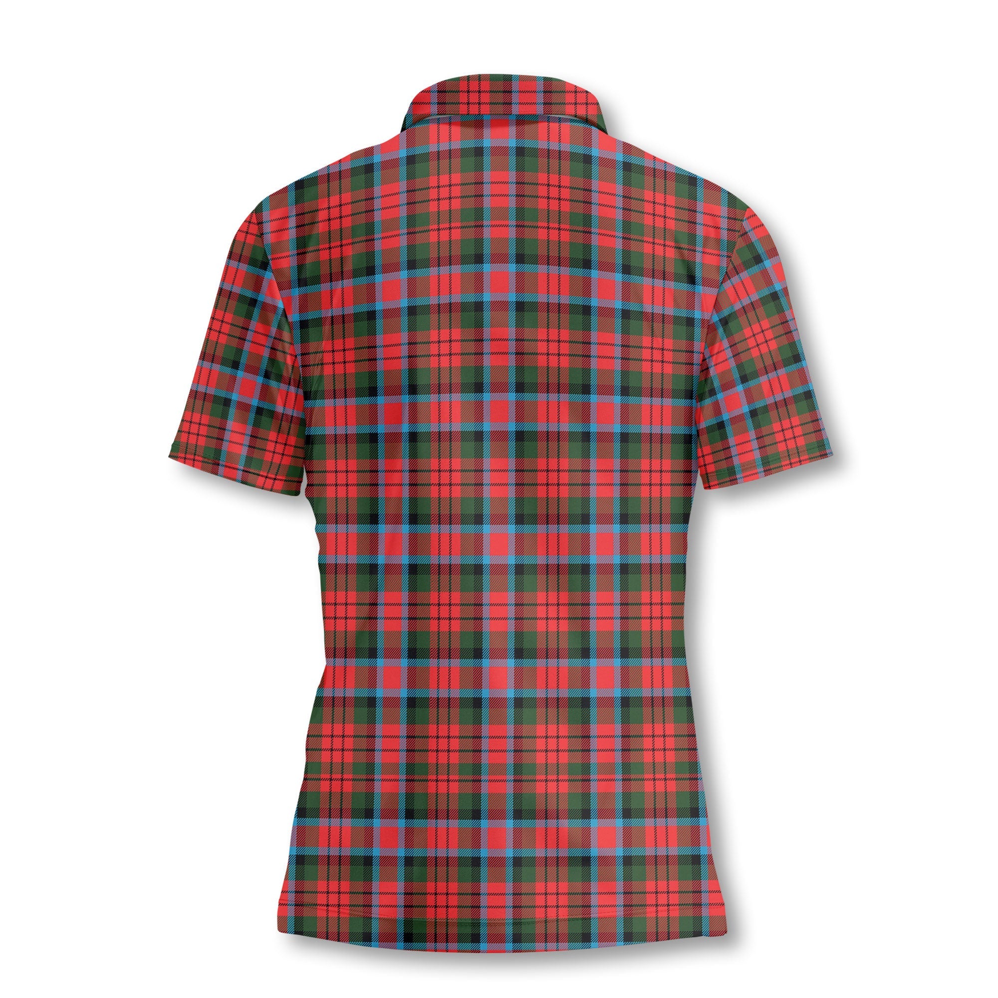 Clan Macduff Tartan Women Polo Shirt Crest And Plaid Basic Style