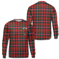 Clan Macduff Tartan Women Sweatshirt Crest And Plaid Basic Style