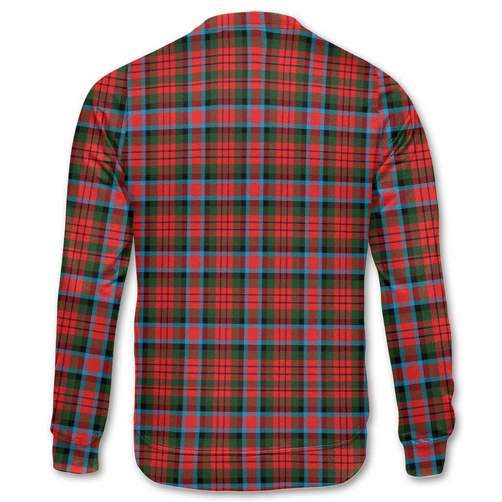 Clan Macduff Tartan Women Sweatshirt Crest And Plaid Basic Style
