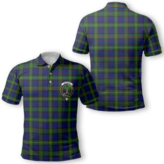 Clan Macewen Tartan Golf Men Polo Shirt Crest And Plaid Basic Style
