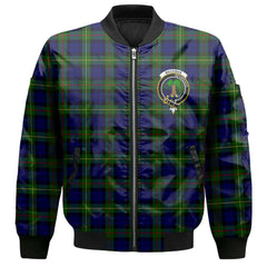 Clan Macewen Tartan Men Bomber Jacket Crest And Plaid Basic Style
