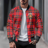 Clan Macgillivray Tartan Men Bomber Jacket Crest And Plaid Basic Style
