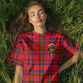 Clan Macgillivray Tartan Women T Shirt Crest And Plaid Basic Style