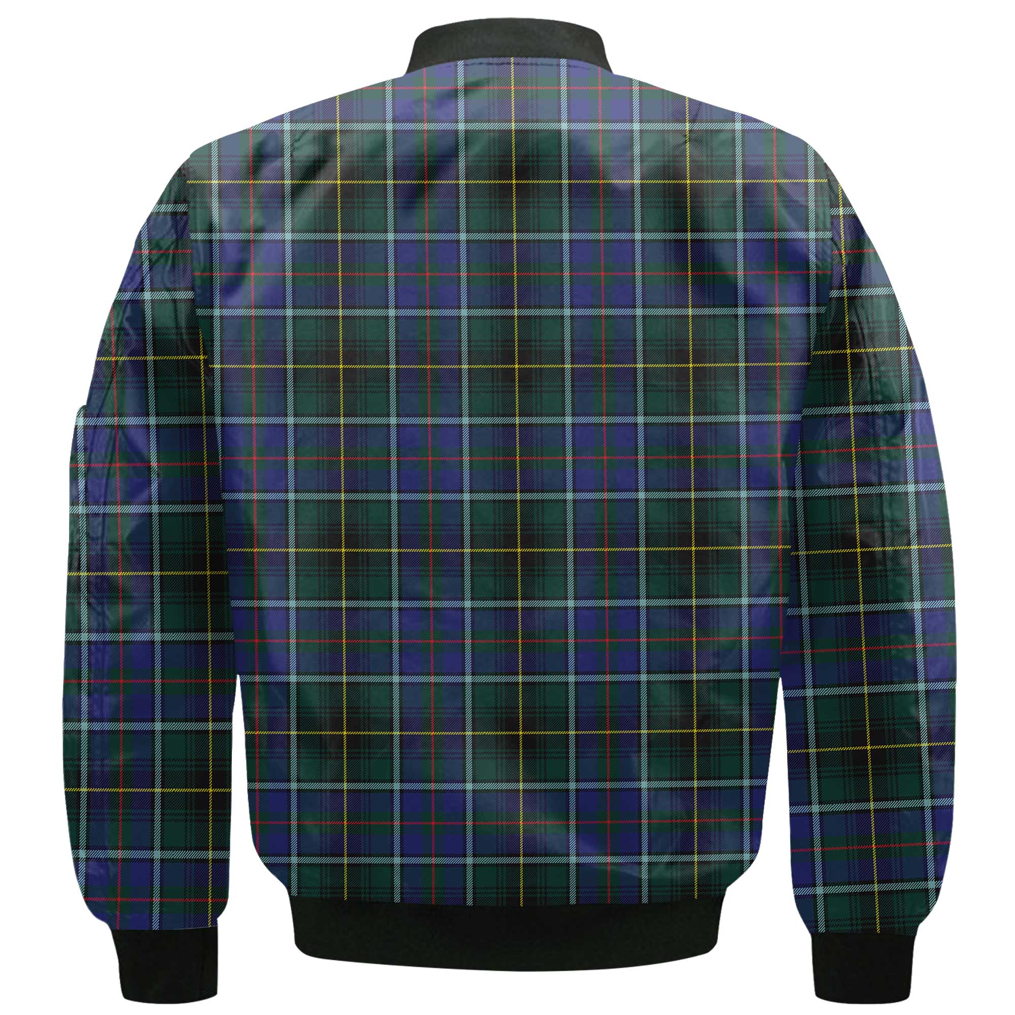 Clan Macinnes Tartan Women Bomber Jacket Crest And Plaid Basic Style