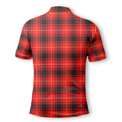 Clan Maciver Tartan Men Polo Shirt Crest And Plaid Basic Style