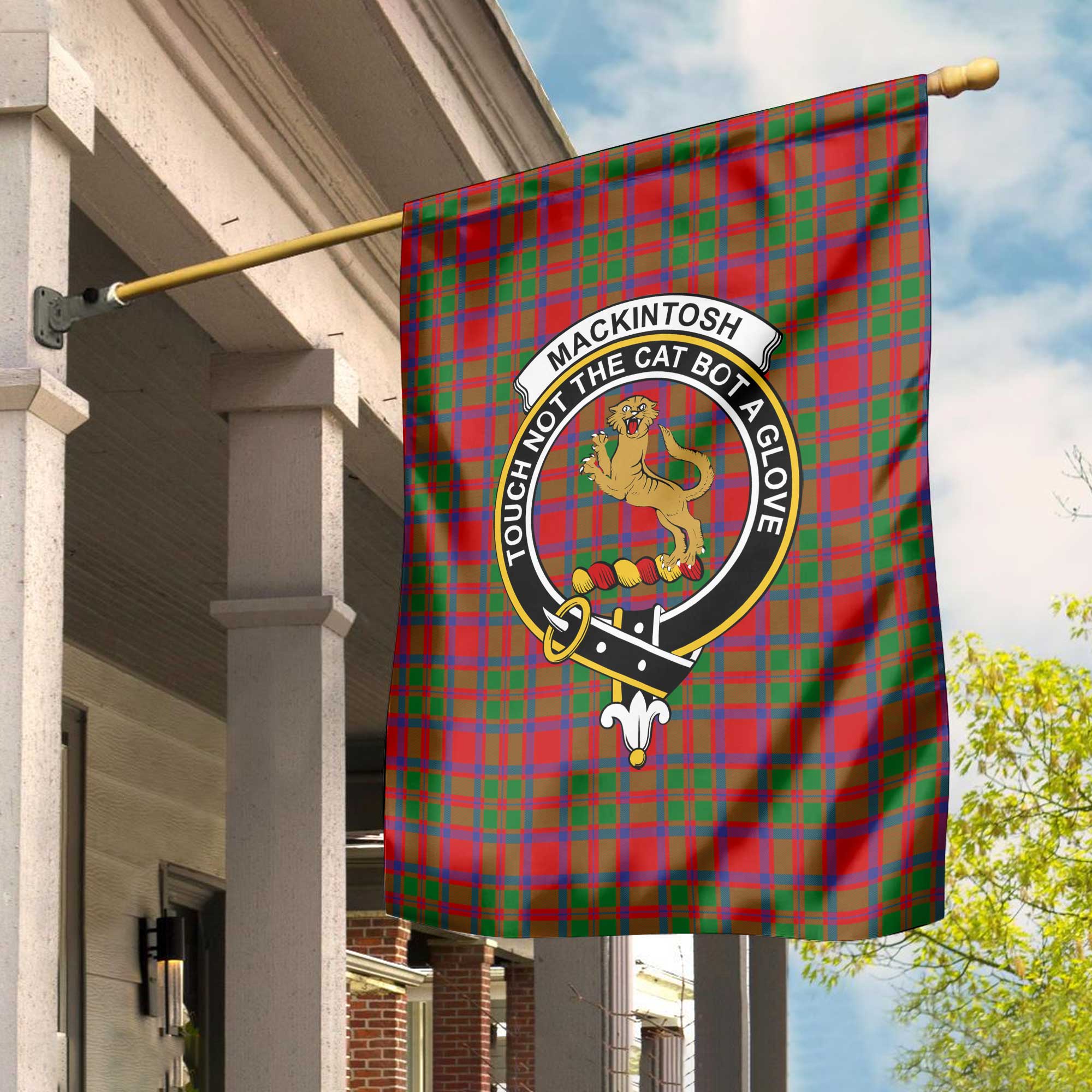 Clan Mackintosh Tartan Garden Flag Crest And Plaid Basic Style