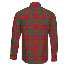 Clan Mackintosh Tartan Long Sleeve Button Shirt Crest And Plaid Basic Style