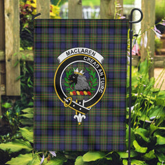 Clan Maclaren Tartan Garden Flag Crest And Plaid Basic Style