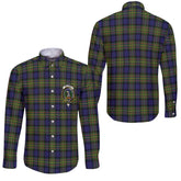 Clan Maclaren Tartan Long Sleeve Button Shirt Crest And Plaid Basic Style