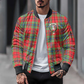 Clan Maclean Tartan Men Bomber Jacket Crest And Plaid Basic Style
