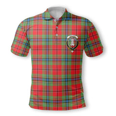 Clan Maclean Tartan Men Polo Shirt Crest And Plaid Basic Style