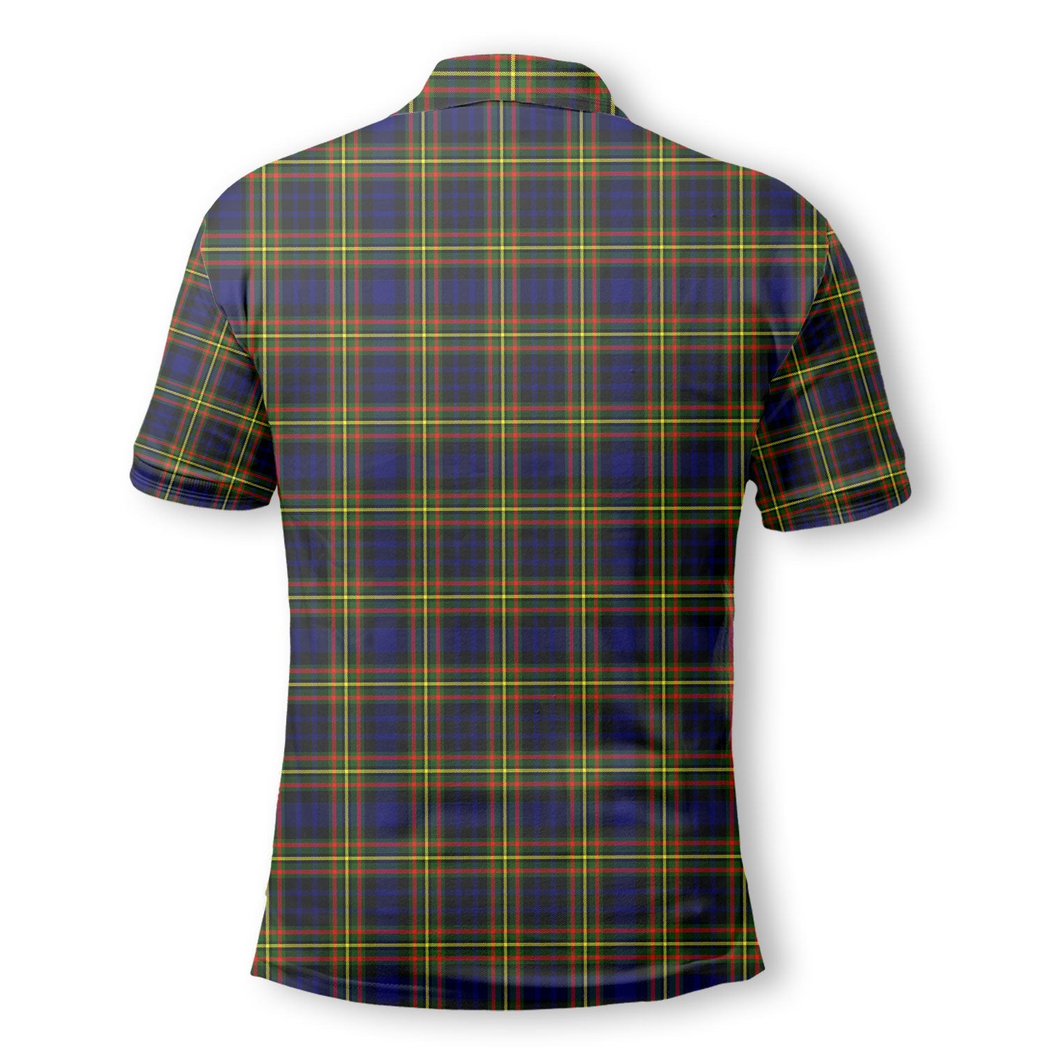 Clan Maclellan Tartan Men Polo Shirt Crest And Plaid Basic Style