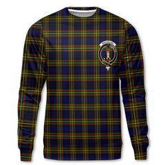 Clan Maclellan Tartan Men Sweatshirt Crest And Plaid Basic Style