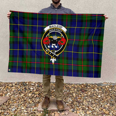 Clan Macleod Tartan Flag Crest And Plaid Basic Style