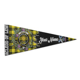 Clan Macleod Of Lewis Tartan Felt Pennant Crest And Plaid Basic Style