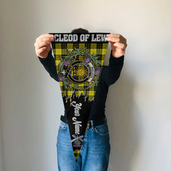 Clan Macleod Of Lewis Tartan Felt Pennant Crest And Plaid Basic Style